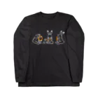 しきいろの鳥獣戯画(ポップ/花冠作り) Long Sleeve T-Shirt