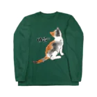 LalaHangeulの三毛猫さん ハングルデザイン  Long Sleeve T-Shirt