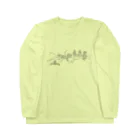 ねずりすSHOPのモモンガの枝 Long Sleeve T-Shirt