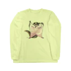 ねずりすSHOPのロックなモモンガ Long Sleeve T-Shirt