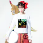 Drecome_Designのおなかすいたぞう Long Sleeve T-Shirt :model wear (front)