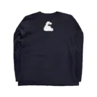hiro_oki_sanpo(白蛇カリンちゃん）の白蛇こっちゃんの蛇文字【巳】 Long Sleeve T-Shirt :back