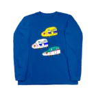 鳥さんインコさんダイスキ商店の新幹線インコ Long Sleeve T-Shirt