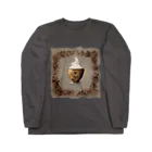 leisurely_lifeのA richly decorated coffee-inspired T-shirt design Long Sleeve T-Shirt