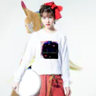 Bush Clover Original の, Long Sleeve T-Shirt :model wear (front)