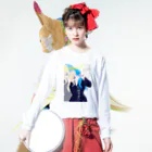 MoNaのダルかわ天使ちゃんʚ˙꒳​˙ɞ˚˙ Long Sleeve T-Shirt :model wear (front)