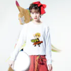 りどるGamesグッズのりどるGamesグッズ Long Sleeve T-Shirt :model wear (front)