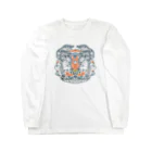huroshikiの兎と縁起物〈藍〉 Long Sleeve T-Shirt