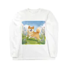 しろこまやの柴犬のお散歩 Long Sleeve T-Shirt