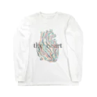 line illustrationの心臓 Long Sleeve T-Shirt