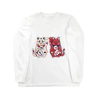 IZANAMI by Akane Yabushitaの【日本レトロ#01】招き猫 Long Sleeve T-Shirt