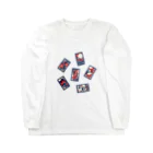 IZANAMI by Akane Yabushitaの【日本レトロ#30】花札 Long Sleeve T-Shirt