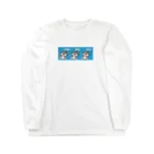 rodent dinky drumのrodent dinky drum ドラムステックで遊びたいウサギ Long Sleeve T-Shirt