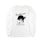 The golden pass.の釣り黒柴犬 Long Sleeve T-Shirt