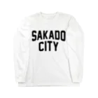 JIMOTOE Wear Local Japanの坂戸市 SAKADO CITY Long Sleeve T-Shirt