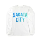 JIMOTOE Wear Local Japanの酒田市 SAKATA CITY Long Sleeve T-Shirt