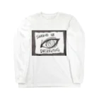 LUNARHOLIC STOREの偽諺～参～「百聞は一見に如く」(黒縁) Long Sleeve T-Shirt