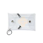 『Nothing Is Real』-- IN SUZURIの吾唯足知h.t.ショルダーアーチ橙・黒英語 Mini Clear Multipurpose Case