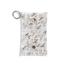 noe_to_meg (ノエとめぐ)の斜めモノグラム風フレブル Mini Clear Multipurpose Case