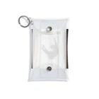 takeoutのカーテンにつかまっているネコ Mini Clear Multipurpose Case
