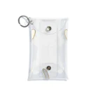 かわいいもののおみせ　いそぎんちゃくのしがみつくサバ白猫 Mini Clear Multipurpose Case