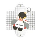 nagisa-ya(なぎさや) ペンギン雑貨のおうさまペンギンのぬいぐるみ Mini Clear Multipurpose Case