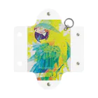 Aki Kuboki ONLINE SHOPのひとり気高い青い鳥 Mini Clear Multipurpose Case