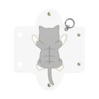 かわいいもののおみせ　いそぎんちゃくのしがみつくサバ白猫 Mini Clear Multipurpose Case