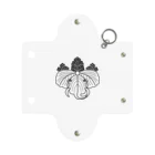 『Nothing Is Real』-- IN SUZURIの動物家紋。H.T.（桐とゾウ）黒 Mini Clear Multipurpose Case