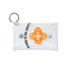 『Nothing Is Real』-- IN SUZURIの吾唯足知h.t.ショルダーアーチ橙・黒英語 Mini Clear Multipurpose Case