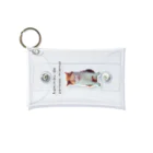 MIKE MIKE nekoのハミ肉でうしろ足見えない三毛猫 Mini Clear Multipurpose Case