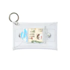 CLOSHの空を見上げる猫【ボタニカル】 Mini Clear Multipurpose Case