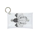 『Nothing Is Real』-- IN SUZURIの動物家紋。H.T.（桐とゾウ）黒 Mini Clear Multipurpose Case