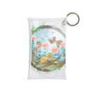 甘栗堂の金魚鉢　赤花 Mini Clear Multipurpose Case