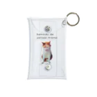 MIKE MIKE nekoのハミ肉でうしろ足見えない三毛猫 Mini Clear Multipurpose Case