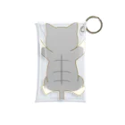 かわいいもののおみせ　いそぎんちゃくのしがみつくサバ白猫 Mini Clear Multipurpose Case