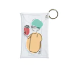 毎日の思い出のポップコーンとめがねくん Mini Clear Multipurpose Case