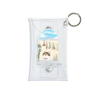 CLOSHの空を見上げる猫【ボタニカル】 Mini Clear Multipurpose Case