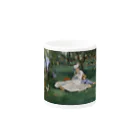 SONOTENI-ARTの012-002　エドゥアール・マネ　『庭のモネ一家』　マグカップ Mug :other side of the handle