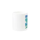コーギーライフの海を泳ぐコーギー Mug :other side of the handle