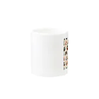 18ban's shopのフクロウドット柄 Mug :other side of the handle