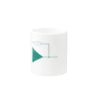 e-シャツの発散中カップ Mug :other side of the handle