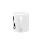 pondLeisurelyの愛らしい子犬 Mug :handle