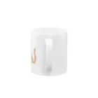 おいしいごはん屋のいただきますねこ・茶 Mug :handle