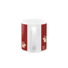 Rigelの木瓜桐文緋羅紗陣羽織柄 Mug :handle