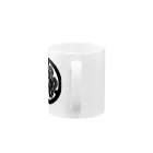 『Nothing Is Real』-- IN SUZURIの動物家紋。H.T.（三つ葉葵ハシビロコウ）黒 Mug :handle