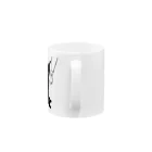 小鳥と映画館のキャット トラップ 靴下に猫柄入りバージョン Mug :handle