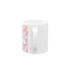 る〜ぷのシマエナガさんと薔薇 Mug :handle