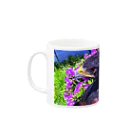 リスの【アイリス】花 Mug :left side of the handle