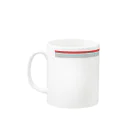 みゃみゅみぇっみょ（バスケット）のフチdeダンク　イエロー（バスケットボール） Mug :left side of the handle